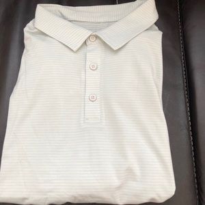 mens lululemon shirt xxl light gray stripes